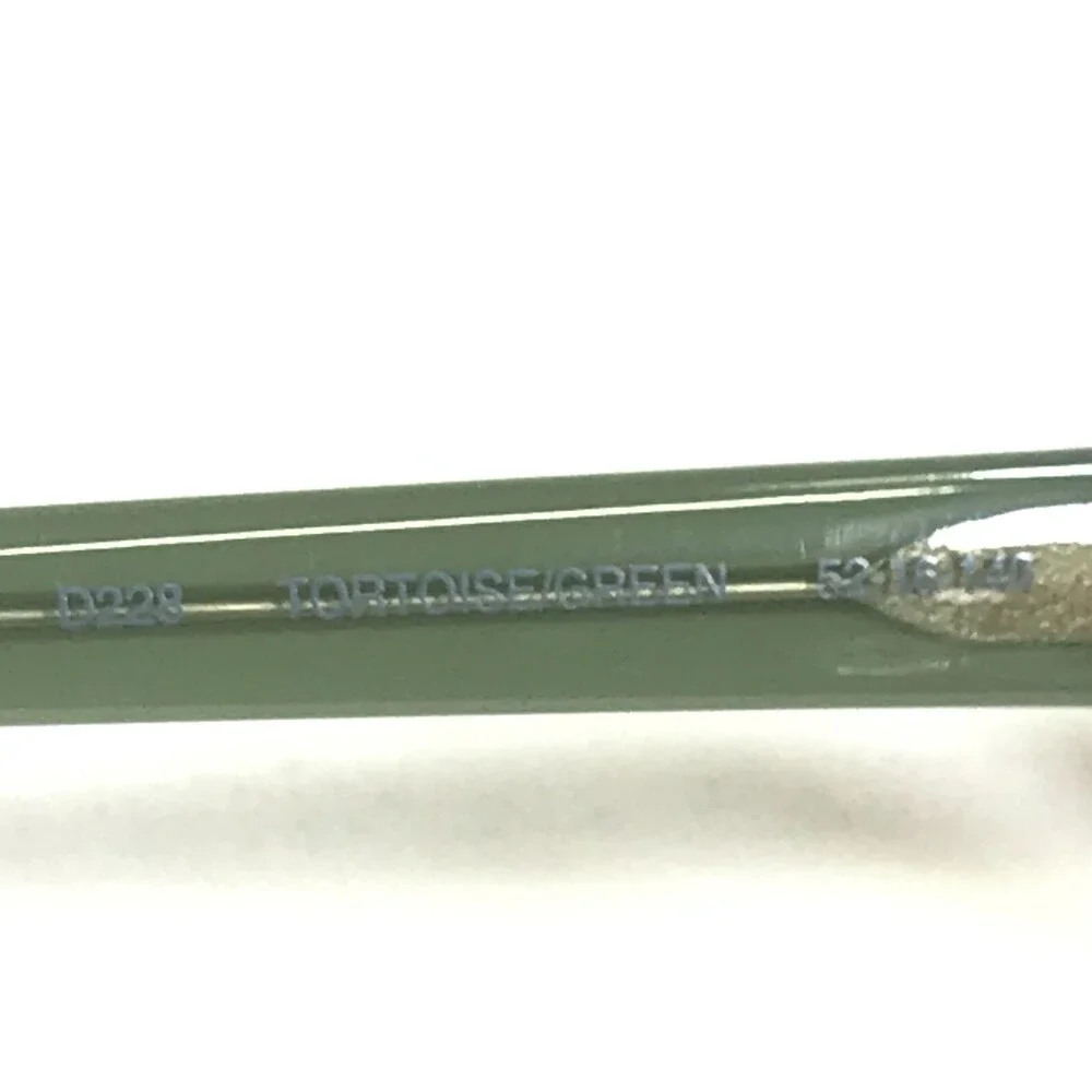 Lucky Brand Eyeglasses Frames D228 TORTOISE/GREEN Gold Square Full Rim 52-16-140